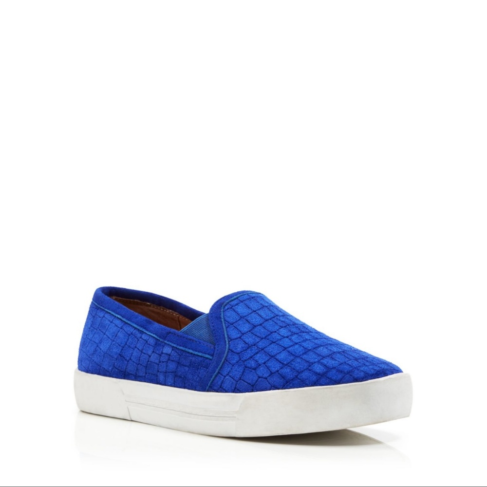 Joie Blue Huxley Suede Slip On Sneakers